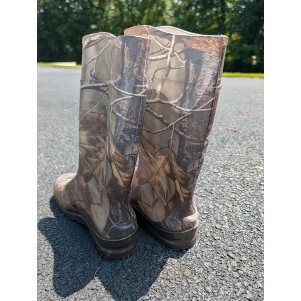 Realtree Servus Camo Waterproof RainBoots Hunting Fishing 11